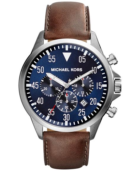 michael kors leather watches australia|michael kors men's leather watch.